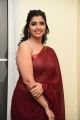 Anchor Syamala Red Saree Stills