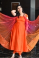 Telugu Anchor Syamala Latest Pics in Orange Dress