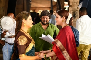 Tamannaah, Surender Reddy, Nayanthara @ Sye Raa Narasimha Reddy Movie Working Stills