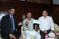 Bhupendra Chaudhary, Syed Kirmani, Shakeel Rizvi at Global Hearing Aid Centre Press Meet