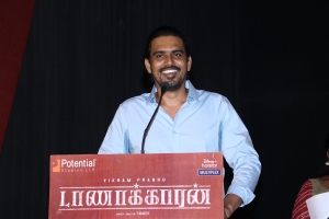 Producer SR Prabhu@ Taanakkaran Movie Press Meet Stills
