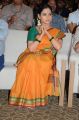 Actress Tamanna Stills in Yellow Saree @ Abhinetri First Look Launch