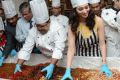 Actress Tamanna participates in Cake Mixing at Taj Banjara, Hyderabad