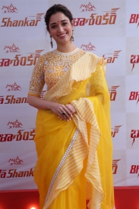 Actress Tamannaah Saree Photos @ Bhola Shankar Movie Opening