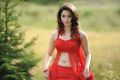 Actress Tamanna Bhatia Hot Red Dress Wallpapers