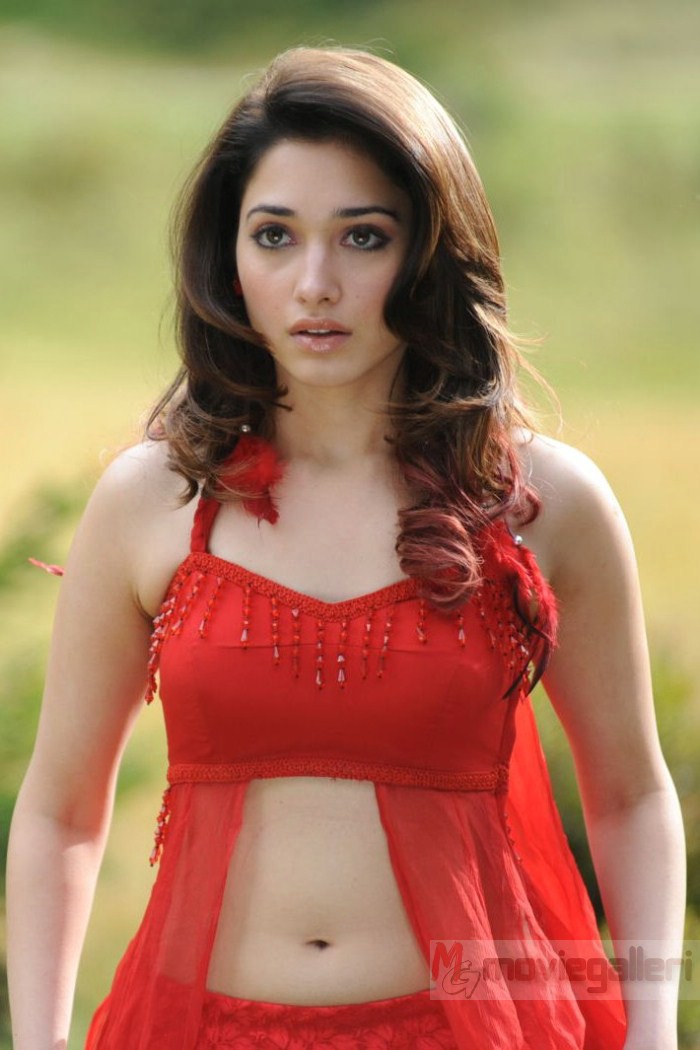 Picture 264346 | Oosaravelli Actress Tamanna in Red Dress Hot Pics ...