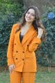 Actress Tamannaah Pics in Dark Orange Suit Dress