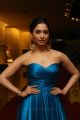 Actress Tamanna Stills in Blue Long Dress