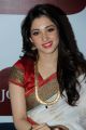 Actress Tamanna White Silk Saree Photos for Joh Rivaaj