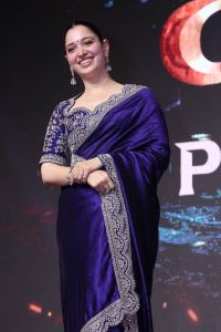 Baak Movie Actress Tamannaah Bhatia Blue Saree Photos