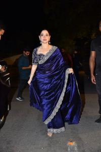 Tamannaah Bhatia Blue Saree Photos @ Baak Movie Pre Release