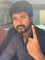 Sivakarthikeyan Cast their Votes in Indian Elections 2019 Photos