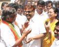 Vijayakanth Cast Their Votes @ April 2014 Elections