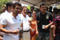 Actor Suriya, Sivakumar, Karthi Cast Their Votes @ April 2014 Elections