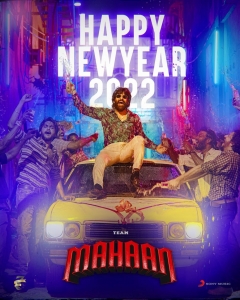 Mahaan Movie New Year 2022 Wishes Poster