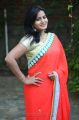 Telugu Actress Tanusha Swathi Hot in Red Saree Stills