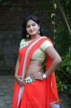 Telugu Actress Tanusha Swathi Hot in Red Saree Stills