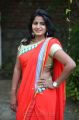 Telugu Actress Tanusha in Red Saree Hot Stills