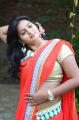 Telugu Actress Tanusha Swathi Hot in Red Saree Stills