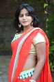 Telugu Actress Tanusha in Red Saree Hot Stills