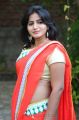 Telugu Actress Tanusha Hot in Red Saree Stills