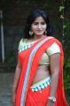 Telugu Actress Tanusha Swathi Hot in Red Saree Stills