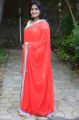 Telugu Actress Tanusha Swathi Hot in Red Saree Stills