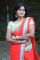 Telugu Actress Tanusha Swathi Hot in Red Saree Stills