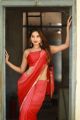 Thadam Movie Actress Tanya Hope Red Saree Photos