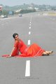 Tapsee on National Highway in Hot Red Saree