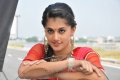 Actress Tapsee in Red Saree Pics