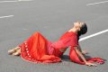 Actress Tapsee in Red Saree Pics