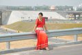 Actress Tapsee in Red Saree Pics