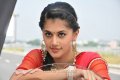 Cute Tapsee Latest Pics in Red Saree