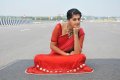 Actress Tapsee in Red Saree Pics