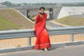 Actress Tapsee in Red Saree Pics