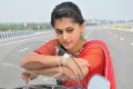 Actress Tapsee in Red Saree Pics