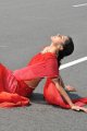 Actress Tapsee in Red Saree Pics