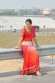 Tapsee on National Highway in Hot Red Saree