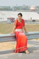 Tapsee on National Highway in Hot Red Saree