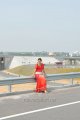 Tapsee on National Highway in Hot Red Saree