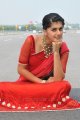 Cute Tapsee Latest Pics in Red Saree