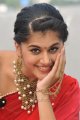 Tapasee Pannu Hot Stills in Red Saree