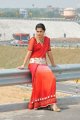 Tapsee on National Highway in Hot Red Saree