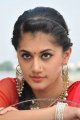 Telugu Actress Tapsee Hot Pics in Red Saree