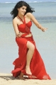 Actress Tapsee Hot Stills in Red Dress at Veera Movie