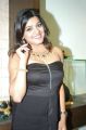 Actress Tashu Kaushik Hot in Black Strapless Dress Stills