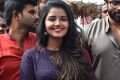 Actress Anupama Parameswaran @ Tej I Love You Team visits Vijayawada Durga Temple Photos