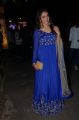 Actress Tejaswi Madivada Blue Embroidered Anarkali Churidar Photos