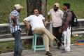 Actor Nagababu at Telugu Abbai Movie Working Stills